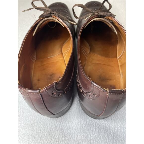 Vtg Brooks Brothers Devon England Men\'s Wingtip Dress Shoes Brown Leather 11.5 main image 11